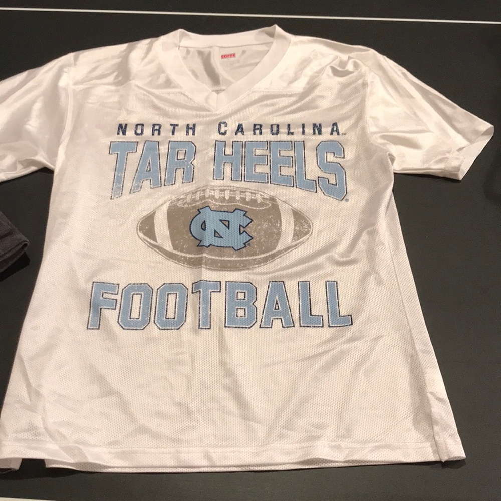 North Carolina football jersey type T-shirt